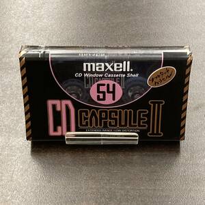 1960N 未使用 マクセル CD CAPSULEII 54分 ハイポジ 1本 カセットテープ/One Maxell Type II High Position unused Audio Cassette