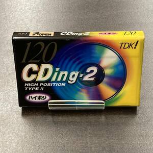 1974N 未使用 TDK CDing2 120分 ハイポジ 1本 カセットテープ/One TDK Type II High Position unused Audio Cassette