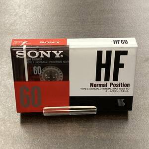 1985N unused Sony HF 60 minute normal 1 pcs cassette tape /One SONY Type I Normal Position unused Audio Cassette