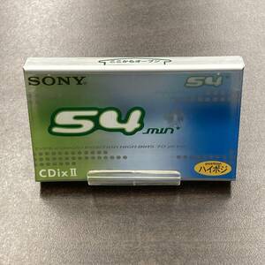 1989N 未使用 ソニー CDixII 54分 ハイポジ 1本 カセットテープ/One SONY Type II High Position unused Audio Cassette