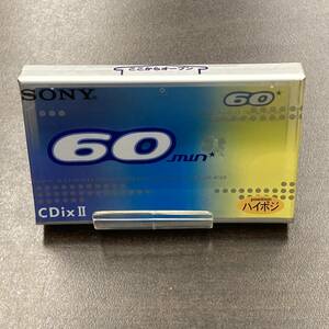 1990N 未使用 ソニー CDixII 60分 ハイポジ 1本 カセットテープ/One SONY Type II High Position unused Audio Cassette