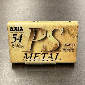 2013N не использовался Axia PS METAL 54 минут metal 1 шт. кассетная лента /One AXIA Type IV Metal Position unused Audio Cassette