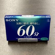 2054N 未使用 ソニー BASIC 60分 ノーマル 1本 カセットテープ/One SONY Type I Normal Position unused Audio Cassette_画像1