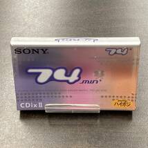 2055N 未使用 ソニー CDixII 74分 ハイポジ 1本 カセットテープ/One SONY Type II High Position unused Audio Cassette_画像1