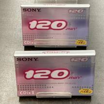 2056N 未使用 ソニー CDixII 120分 ハイポジ 2本 カセットテープ/Two SONY Type II High Position unused Audio Cassette_画像1