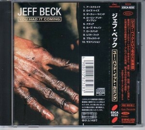 JEFF BECK / YOU HAD IT COMING