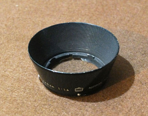 【中古】ニコン 5cm f1.4(Sマウント)用フード〈日本光学マークあり〉：Nikon Lens Food for 5cm f1.4(S-Mount)