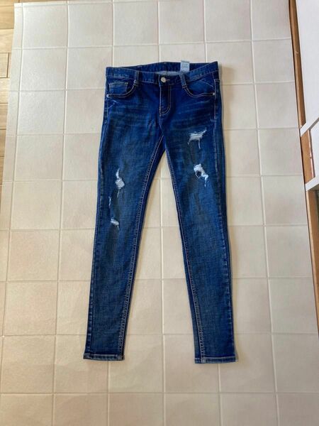 -5KG JEANS レディースダメージデニム