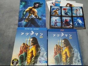 3D Blu-ray 2枚組　アクアマン　ブックレットアウターケースステッカー付　国内正規品　3D&2D Blu-rayセット　DCコミックス