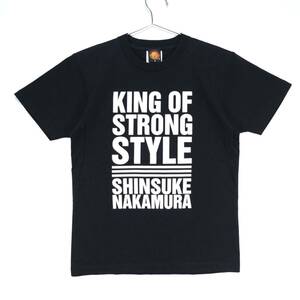 【送料無料】新日本プロレス/中邑真輔「YeaOh!」Tシャツ(BLACK)/イヤァオ!/半袖/ブラック/Sサイズ