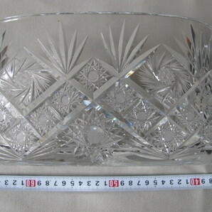 ◆お茶道具「クリスタルガラス製切子・水指」KAMEI GLASS・美品の画像5