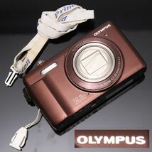 PF324. オリンパス VR-360 ブラウン 12.5x Super Wide バッテリー付き コンパクトデジタルカメラ /Olympus_画像1