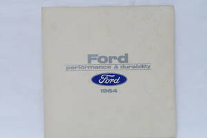 カタログ 1964 Ford GALAXIE 500 TUNDERBIRD FALCON ニユーエンパイヤ １枚物 23x23cm 見開き6ページ サレ