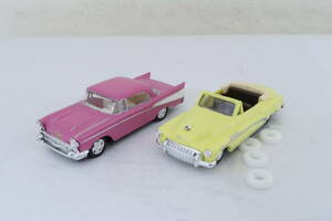 Praline他 Buick Chavrolet ビュイックカブリオレ シボレー ベルエアー 2台 箱無 1/87 ニレ