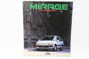 カタログ MITSUBISHI MIRAGE 三菱自動車 ミラージュ 3ドア 5ドア 約25.5x29.5cm 20ページ 1983年 カープラザ イレレ