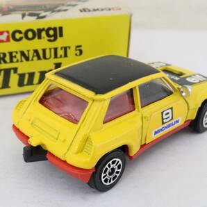 CORGI JUNIOR RENAULT 5 Turbo 黄/赤 #9 ルノー サンクターボ 箱付 1/56 イギリス製 サコの画像2