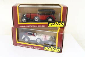 solido MERCEDES SS 1928 Mercedes Benz box attaching defect have 2 pcs 1/43 France made sakore