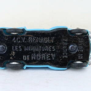 当時物norev RENAULT 4CV ルノー 青 難有 箱無 1/43 フランス製 ニレの画像5