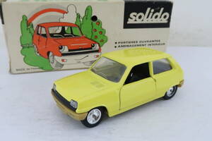 solido RENAULT 5 ルノー サンク レモンイエロー カワイイ箱付 1/43 フランス製 ナレ