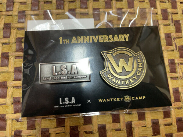 L.S.A× WANTKEY CAMP ピンバッジ　1TH ANNIVERSARY限定　ウォンキーキャンプ