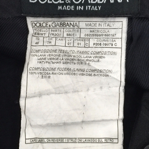 ドルチェ＆ガッバーナ サイズ46 ジャケット パンツ セットアップ ストライプ ブラック メンズ 計2点 セットの画像7