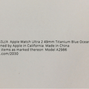1円 Apple Watch Ultra 2 GPS+Cellular 49mm A2986 MREG3J/A ブルーオーシャン スマートウォッチ 本体の画像10