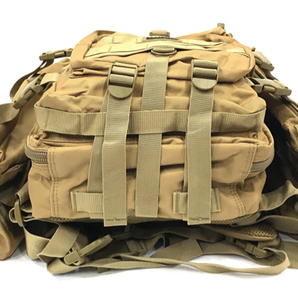 美品 サイバトロン バックパック リュック 3Pタクティカル MOLLE ミリタリー U.Sタイプ ブラウン系 SEIBERTRONの画像5