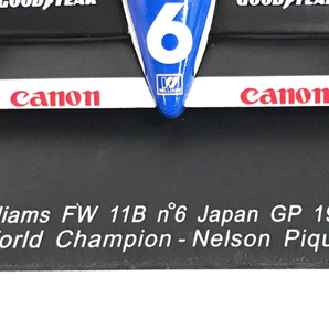 スパーク 1/18 Williams FW 11B Japan GP 1987 World Champion Canon #6 ホワイト×ブルー×イエロー 18S118の画像6