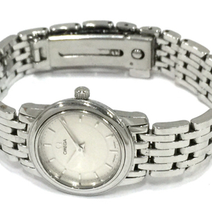 オメガ クォーツ 腕時計 シルバーカラー文字盤 レディース 未稼働品 純正ブレス ファッション小物 OMEGAの画像4