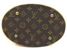 ルイヴィトン モノグラム プチバケットPM ショルダーバッグ M42238 レディース ブラウン ポーチ付 LOUIS VUITTON_画像5