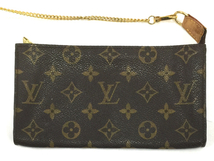 ルイヴィトン モノグラム プチバケットPM ショルダーバッグ M42238 レディース ブラウン ポーチ付 LOUIS VUITTON_画像10