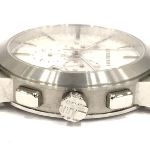 バーバリー BU9355 クォーツ デイト クロノグラフ 腕時計 メンズ シルバーカラー文字盤 BURBERRY QR044-25の画像3