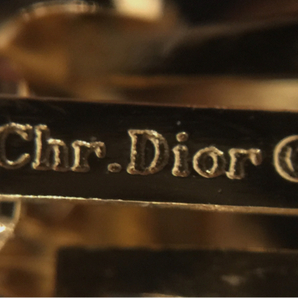 送料360円 クリスチャンディオール ラインストーン イヤリング レディース ゴールドカラー Dior QR044-206 同梱NGの画像5