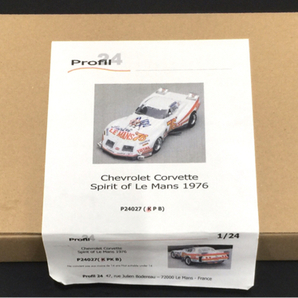 Profil24 1/24 Chevrolet Corvette Spirit of Le Mans 1976 P24027 組み立てキット ホビー おもちゃの画像8