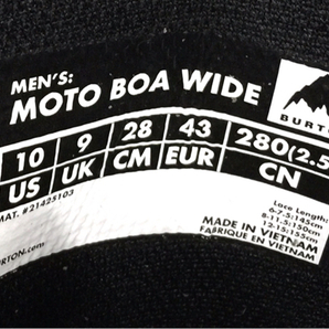 美品 BURTON スノーボードブーツ Moto BOA Wide 28cm メンズ 保存箱付属 バートン ウインタースポーツの画像9
