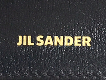 ジルサンダー エンベロープ レザー カードホルダー ブラック 黒 ストラップ 付属 ゴールド金具 JIL SANDER_画像7