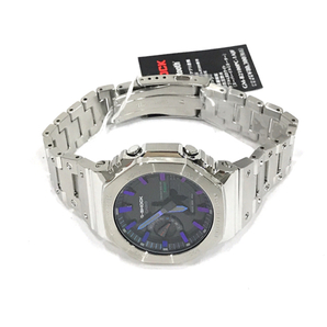 美品 カシオ Gショック フルメタル レインボーカラー アクセント タフソーラー 腕時計 GM-B2100PC-1AJF 付属品ありの画像6