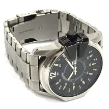 ディーゼル デイデイト クォーツ 腕時計 DZ-1208 メンズ ブラック文字盤 純正ブレス ファッション小物 DIESEL_画像6