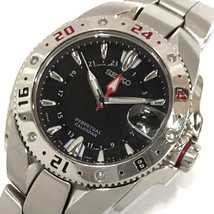 セイコー 腕時計 8F56-002A パーペチュアルカレンダー ラウンド デイト 黒文字盤 クォーツ メンズ SEIKO QR041-89_画像1