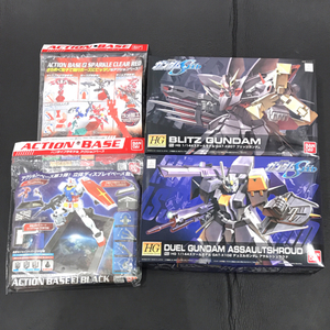 機動戦士ガンダムSEED R02 HG 1/144 GAT-X102 デュエルガンダム アサルトシュラウド 他 アクションベース3 等 計4点