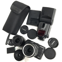 1円 CANON EOS M3 EF-M 22mm 1:2 STM 18-55mm 1:3.5-5.6 IS STM 含む ミラーレス一眼レフ カメラ レンズ セット_画像1