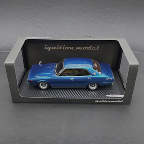 イグニッションモデル No.0970 1/18 Nissan Skyline 2000 GT-X (GC110) Blue モデルカー ホビー 保存箱付きの画像1