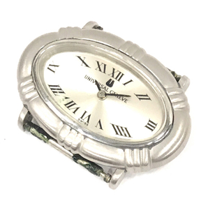 送料360円 ユニバーサルジュネーブ 腕時計 フェイス オーバル型 ローマン 手巻き レディース 稼働 QR041-65 同梱NGの画像1