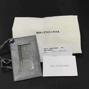 バレンシアガ ザファースト 2WAY バック ミラー付 ハンドバッグ レディース グレー 103208 BALENCIAGA 保存袋付きの画像10