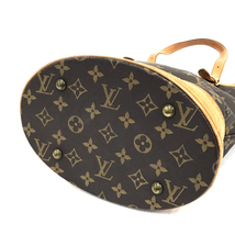 ルイヴィトン モノグラム プチバケット ショルダーバッグ ブラウン ジャンク品 M42238 LOUIS VUITTON QR042-158_画像6