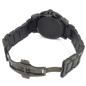 1円 バーバリー 腕時計 BU9354 ラウンド クロノグラフ クォーツ メンズ 純正ベルト ブラック 付属品有り BURBERRYの画像6