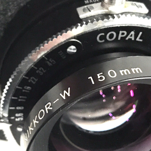 Nikon NIKKOR-W 150mm 1:5.6 一眼 マニュアルフォーカス 大判カメラ レンズ 光学機器の画像6