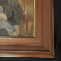 山本不二夫 白い鳩 油絵 油彩 美術品 インテリア 額装サイズ68.5cm×60.5cm_画像5