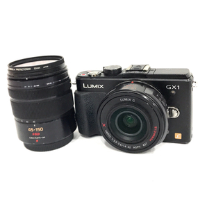 1円 Panasonic LUMIX DMC-GX1 1:3.5-5.6/14-42 1:4.0-5.6/45-150 ミラーレス一眼 カメラ レンズ L252007の画像1