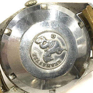 1円 オメガ 腕時計 シーマスター ラウンド 3針 ゴールドカラー金具 3針 自動巻き メンズ 社外ベルト ジャンクの画像2